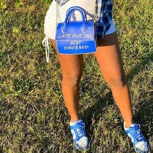 AKIRA Blue Crossbody Bag